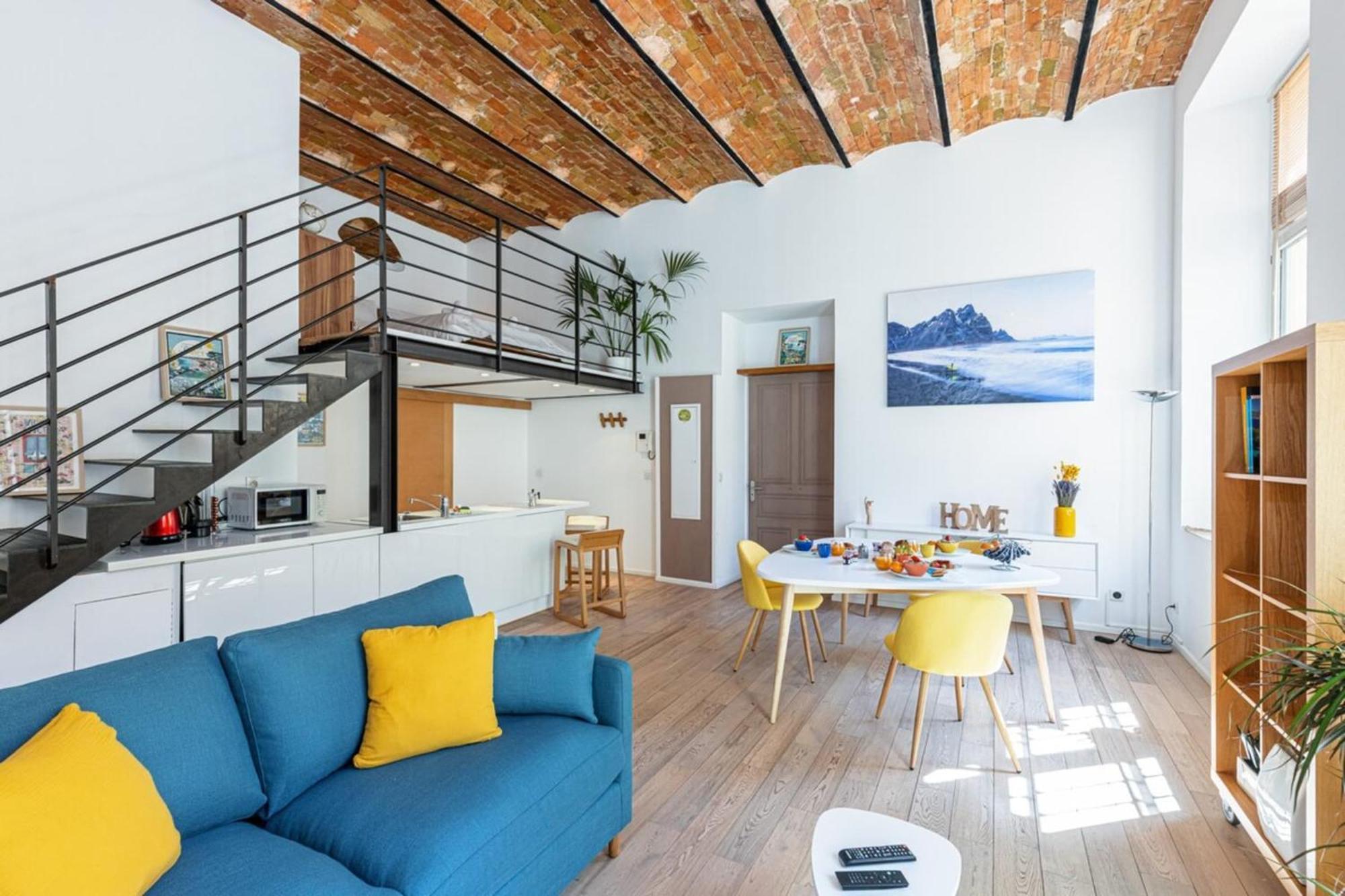 Апартаменты Gubernatis - Beautiful Duplex With Terrace Ницца Экстерьер фото