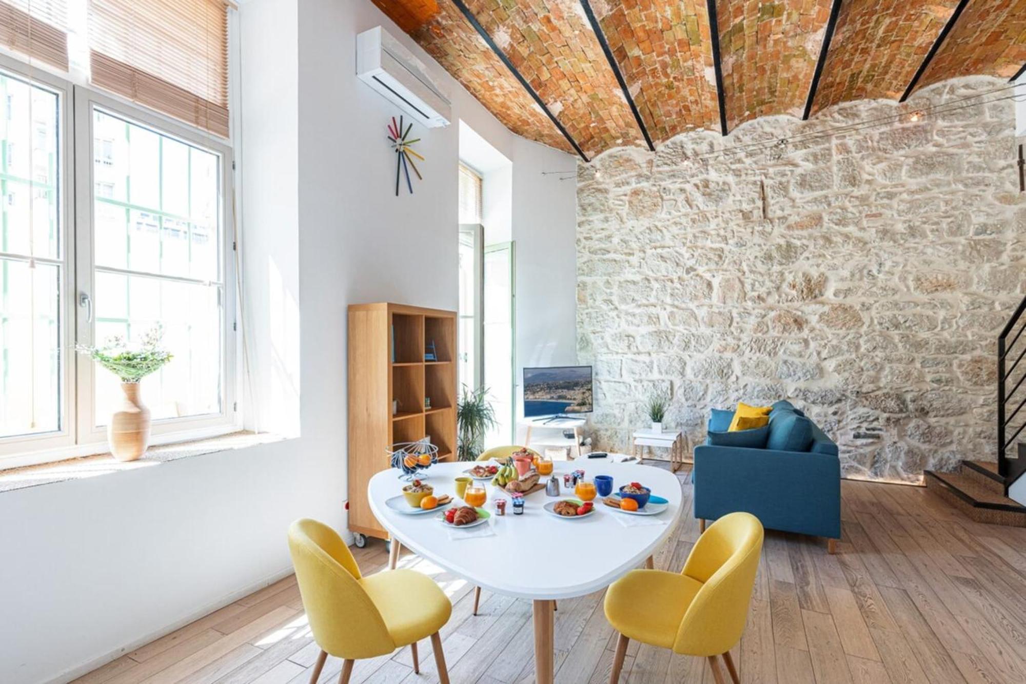 Апартаменты Gubernatis - Beautiful Duplex With Terrace Ницца Экстерьер фото